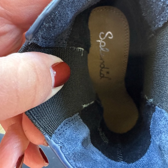 New Splendid Newbury Ankle Boot Navy Suede Size 6 - Picture 8 of 8